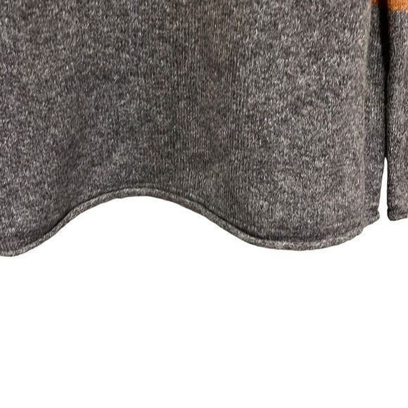 Pinque Gina Womens Sweater XL Crew Neck Striped Pullover Rust Stone Combo NWT - Picture 7 of 9